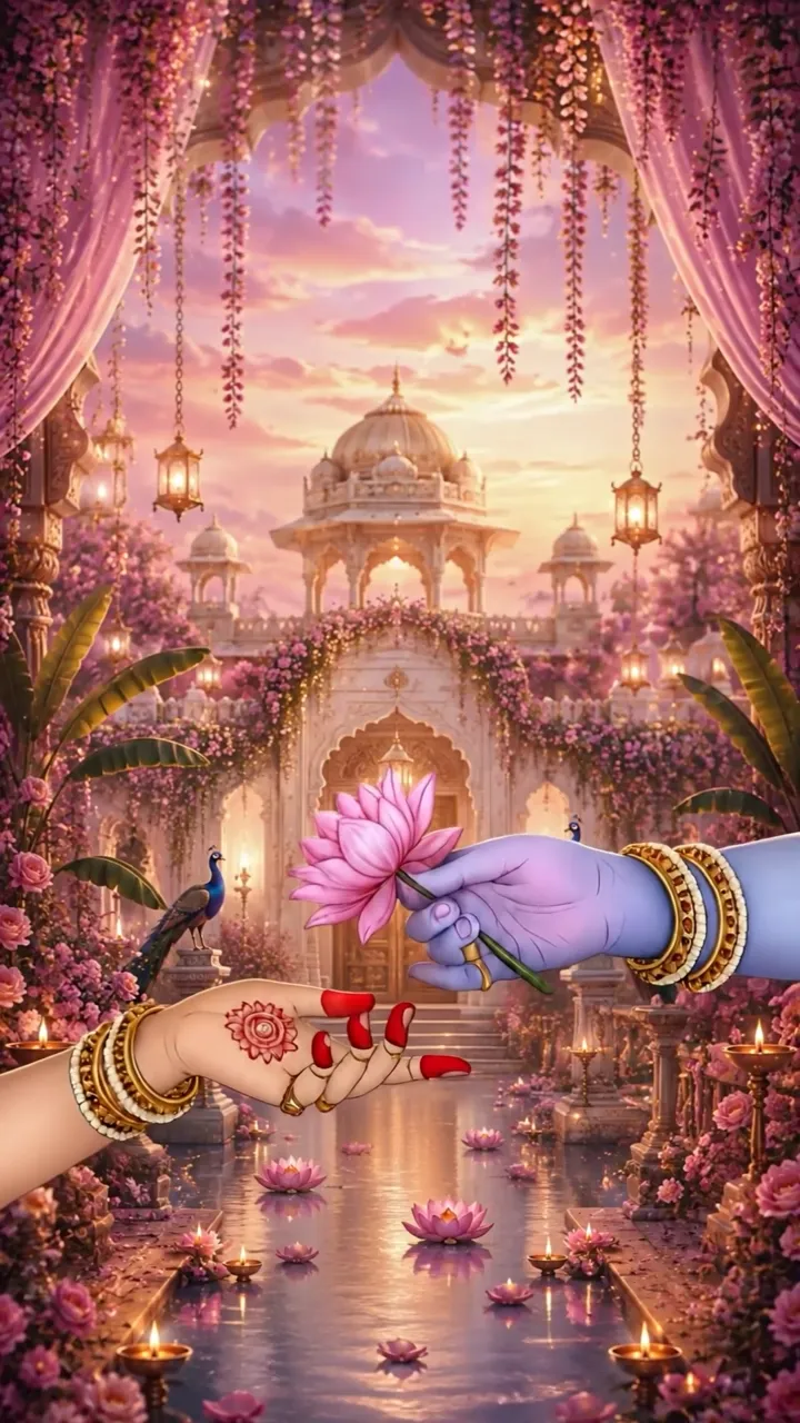 RADHA KRISHNA invitation video template preview